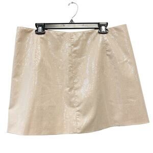 A‎ New Day Women's Sequin Party Mini Skirt Tan Size 16